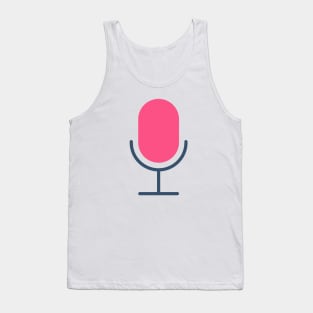 Microphone icon. Tank Top